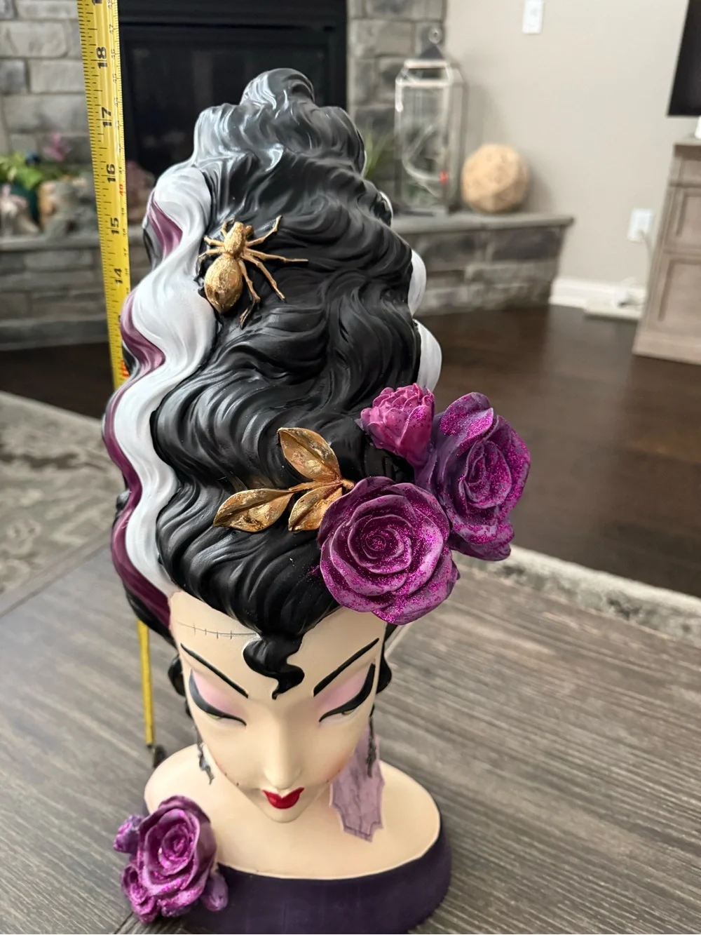 NWT Viral Bella Lux 2026 Halloween Frankenstein Girl with Spider Earrings